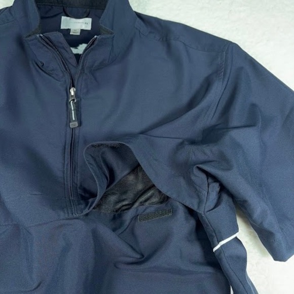 Cutter & Buck WindTec Pullover Mens M Navy Golf Windbreaker Swedish Match - Picture 10 of 10